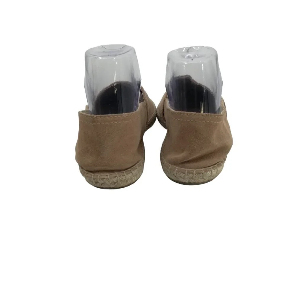 Maypol Suede Flat Espadrilles Shoes Slip On Size 39 US 8.5 Made in Spain Anthro